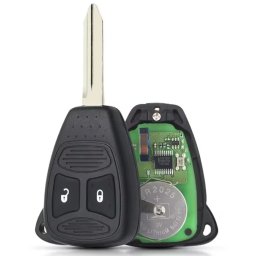 Cheie auto cu telecomanda compatibila cu Chrysler 300, Aspen, Dodge Charger, Durango, Dakota, Jeep Commander, Grand Cherokee, KOBDT04A, ID46, 433 MHz, 2 butoane