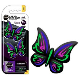 Odorizant auto fluture Blueberry pentru oglinda, bord sau casa
