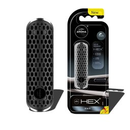 Odorizant auto pentru grila de ventilatie AROMA HEX Black, Amio