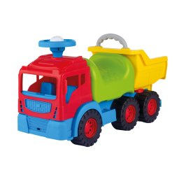 Camion ride-on pentru copii DOLU cu remorca rabatabila si claxon