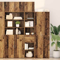 Bufet cu sertar Lemn Vechi 40 x 42,5 x 185 cm Lemn compozit GartenMobel Dekor