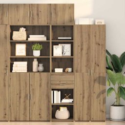Bufet Stejar Artizanal 45 x 42,5 x 185 cm Lemn compozit GartenMobel Dekor
