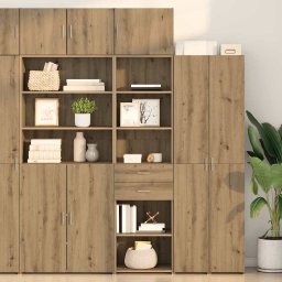 Bufet Stejar Artizanal 50 x 42,5 x 185 cm Lemn compozit GartenMobel Dekor