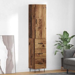 Bufet cu sertar Lemn Vechi 34,5 x 34 x 90 cm Lemn compozit GartenMobel Dekor