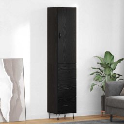 Bufet cu sertar Stejar Negru 34,5 x 34 x 90 cm Lemn compozit GartenMobel Dekor