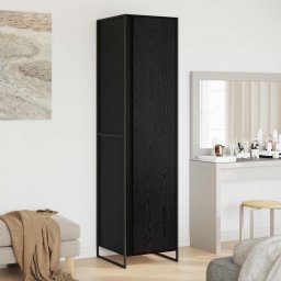 Dressing 2 pcs Stejar Negru 50 x 50 x 200 cm Lemn compozit GartenMobel Dekor