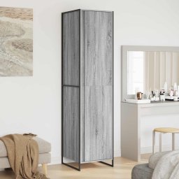 Dressing cu usa 2 pcs Gri Sonoma 50 x 50 x 200 cm Lemn compozit GartenMobel Dekor