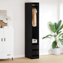 Dulap cu sertar Stejar Negru 50 x 30 x 200 cm Lemn compozit GartenMobel Dekor