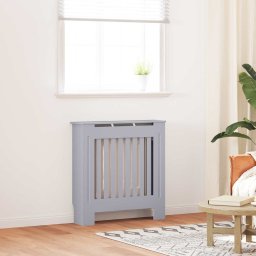 Capac pentru radiator Gri 78 x 19 x 81,5cm Lemn compozit GartenMobel Dekor