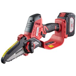 Fierastrau de gradina cu acumulator 20V 4Ah, lama 100 mm Raider