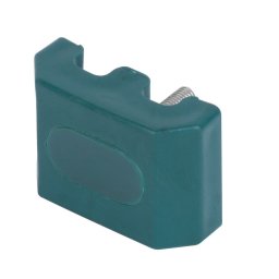 Clema fixare panou gard Strend Pro 60x40 mm, verde, cu surub