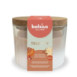 Lumanare parfumata Bolsius True Joy Oriental Softness în pahar, 21 h