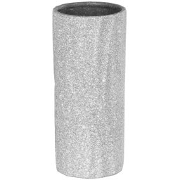 Vaza decorativa gri din dolomit MagicHome, 10,2 x 10,2 x 23,1 cm