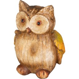 Decoratiune bufnita MagicHome Nature din polyresin pentru casa si gradina