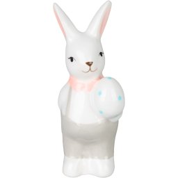 Decoratiune de Paste MagicHome, iepuras cu ou, 5x5,9x10,7 cm