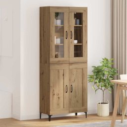 Bufet Stejar Artizanal 69,5 x 34 x 180 cm Lemn compozit GartenMobel Dekor
