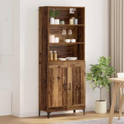Bufet 2 pcs Lemn vechi Lemn compozit GartenMobel Dekor