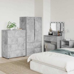 Dulapuri de depozitare Gri din beton 80 x 48 x 105 cm GartenMobel Dekor