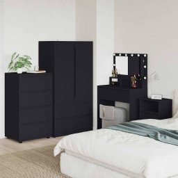 Dulapuri de depozitare Negru 60 x 48 x 105 cm Lemn compozit GartenMobel Dekor