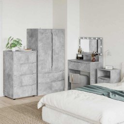 Dulapuri de depozitare Gri din beton 60 x 48 x 105 cm GartenMobel Dekor