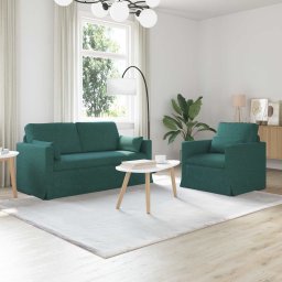Set de canapea 2 pcs Verde închis 158 x 78 x 80 cm tesatura GartenMobel Dekor