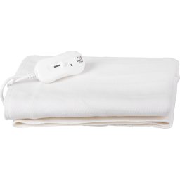 Patura electrica 2 in 1 MagicHome pentru pat, alba, 80x150 cm