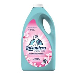 Gel de rufe Lavandera cu parfum de flori de cires, 4,5 L, 90 spalari