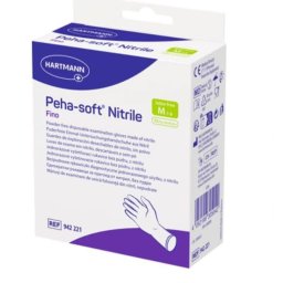 Manusi examinare din nitril Peha-soft Fino, marimea M, fara pudra