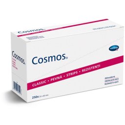 Plasturi textili Cosmos Strip 6x2 cm, 250 buc, rezistenti si hipoalergenici