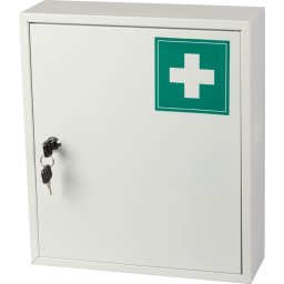 Dulap metalic de prim ajutor MEDIC, montaj pe perete, 31x10x36 cm