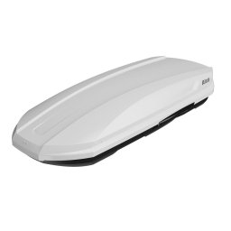 Cutie portbagaj auto Aleo RoadSpace 420L alba, pentru bare transversale
