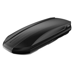Cutie portbagaj auto Aleo RoadSpace 420L, negru lucios, montaj pe bare