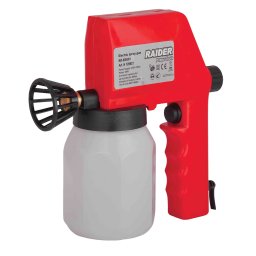 Pistol de vopsit electric Raider 50W, duza 0,6 mm, rezervor 600 ml