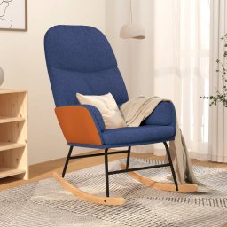 Scaun balansoar, albastru, material textil GartenMobel Dekor