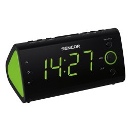 Radio cu ceas desteptator Sencor SCR 170, ecran verde
