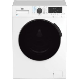 Masina de spalat rufe cu uscator Beko HTE7616X0, Spalare 7 kg, Uscare 4 kg, 1200 rpm, Clasa B, HomeWhiz, SteamCure, Motor ProSmart Inverter, Silent-Tech, Alb