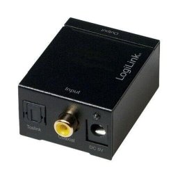 Convertor audio intrare Digital iesire Analogica RCA + jack 3.5mm, alimentator extern 5V , LOGILINK, CA0101