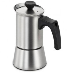 Espressor BOSCH Pro Induction HEZ9ES100 - 17005725, Calitate Inalta, Otel inoxidabil, 200ml (4 cesti), D9cm, H18cm, Greutate 700g, Pentru plite cu inductie BOSCH, Maner ergonomic si insulat termic