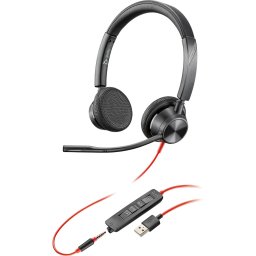 Casti Call Center Plantronics BLACKWIRE BW3325, Unitate Apel, USB, Negre (213938-01)