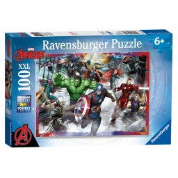 Puzzle Ravensburger XXL - Avengers, Razbunatorii, 100 piese