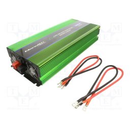 Invertor de tensiune QOLTEC Pure Sine Wave Inwerter Monolith, 2000W putere nominala, 4000W putere de varf, 12V DC, 230V AC