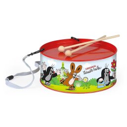 Toba Lena Drum Little Mole, metal, 20 cm, cu bete