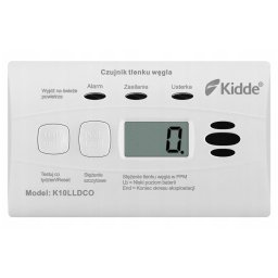 Detector de monoxid de carbon KIDDE, display digital, baterie 10 ani, senzor electrochimic