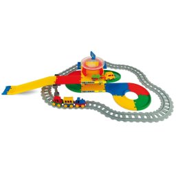 Set de joaca Wader Railway - Park & Railway, lungime traseu 6.4 m, cu vehicule
