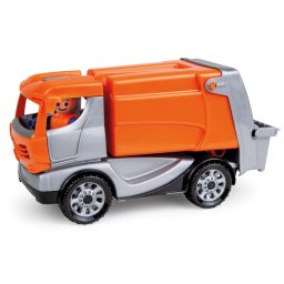 Jucarie Lena Camion de gunoi 01623, Culoare Gri si Portocaliu, Material Plastic, Varsta minima 2 ani