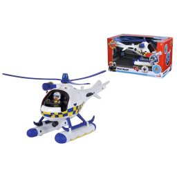 Elicopter de jucarie SIMBA Police Helicopter Fireman Sam, lumini si sunete, figurina inclusa