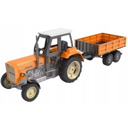 Tractor de jucarie ATA Double Eagle Tractor Ursus C-360 cu remorca, Scara 1:10, Galben, Manual