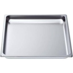 Tava mare neperforata SIEMENS HZ36D532 - 00664949, L35.4cm, l32.5cm, H4cm, Adancime 2.8cm, Uz 32.9x30mm, G0.62kg, AISI 304 GN2/3, Inox