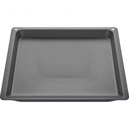 Tava de copt emailata cu strat antiaderent SIEMENS HZ532010 - 17004290, L45.5cm, l37.5cm, H3.80cm, G1.2kg, Greutate maxima admisa 16kg, Maximum 300°C, DW Safe, Anthracite
