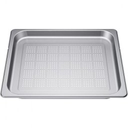 Tava extra mare perforata NEFF Z13CU11X0 - 17007066, L45.4cm, l37.5cm, H3.5cm, G0.798kg, Inox AISI 304 GN2/3
